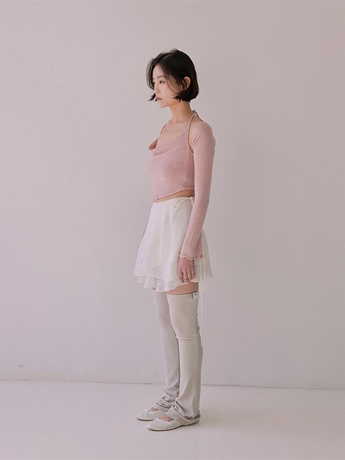 Scarf Bolero Set (Pink)