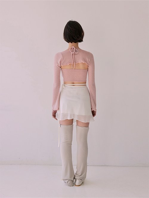 Scarf Bolero Set (Pink)