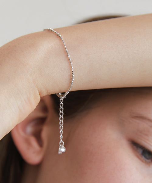 (Silver 925) Play Ball Chain Bracelet BR1806