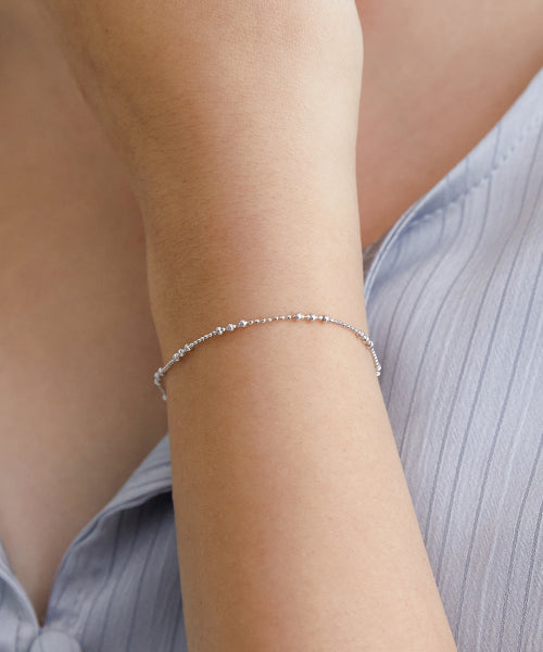 (Silver 925) Play Ball Chain Bracelet BR1806