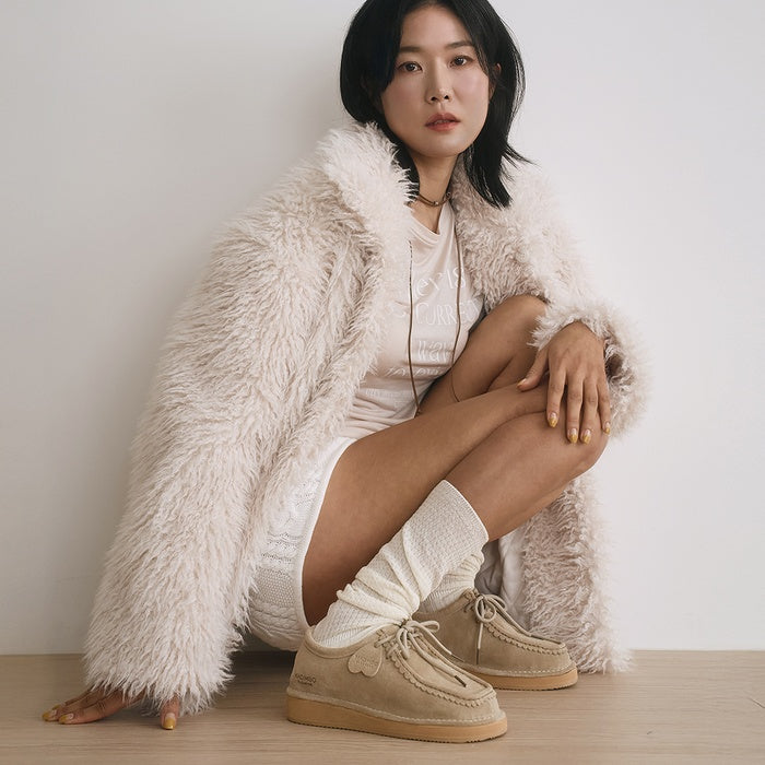 [29EDITION] Kanga 6Color 천연가죽 하트 레더 참 로퍼형 모카신 3cm