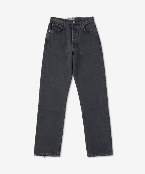 90S Pinch High Waist Crop Denim Pants - Black / A154B1207BLKTE