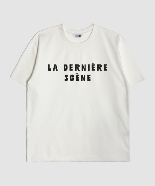 [UNISEX] L.D.S 레터링 반팔 티셔츠 (CREAM WHITE)