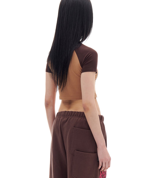 [Archive Bold X Gotter Gallery] HIGHEST GIRL CROP T-SHIRTS (BROWN)