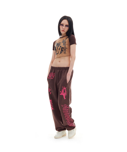 [Archive Bold X Gotter Gallery] HIGHEST GIRL CROP T-SHIRTS (BROWN)