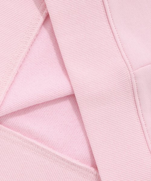 Women&#39;s C Logo Half Zip-up Man to Man Pink