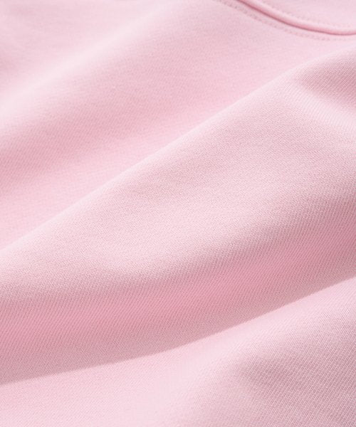 Women&#39;s C Logo Half Zip-up Man to Man Pink