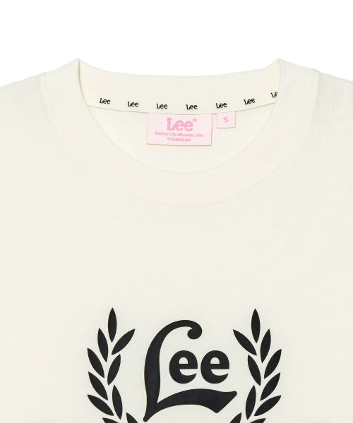 Women&#39;s Laurel Wreath Logo Crop T-Shirt Ivory