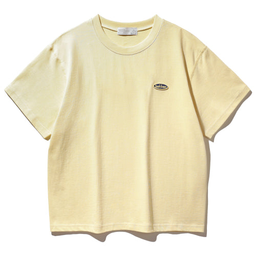 [여성]Minimal logo 반팔티셔츠 BK3981_옐로우